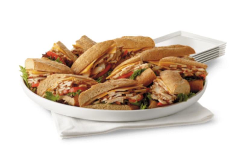Chilled Grilled Chicken Sub Sandwich Tray
